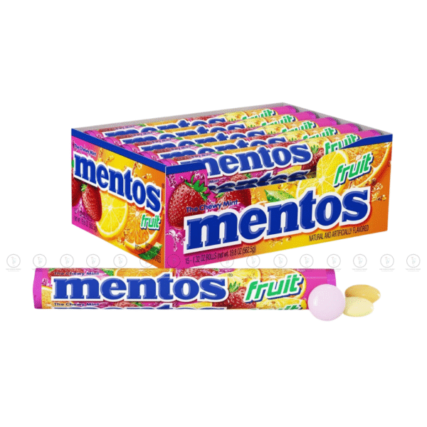 Mentos Chewy Gum Roll Fruit 29g